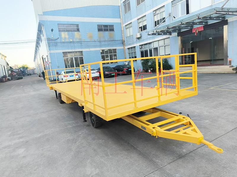 10吨移动拖车底盘 全挂式星空·体育（XK SPORTS）官方网站 带护栏