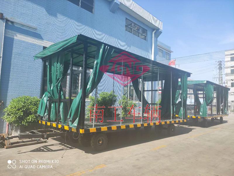 15-ton canopy double-traction flatbed trailer for tool turnover